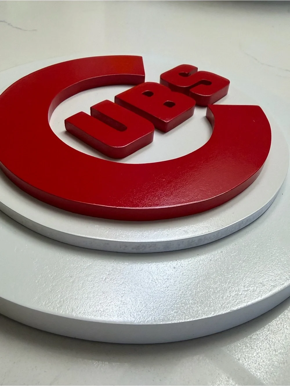 CUSTOM MADE 3D LAYER CHICAGO CUBS WOOD SIGN